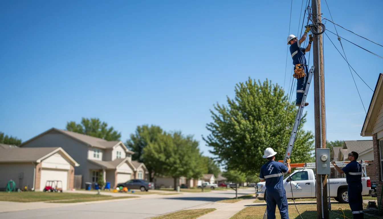 Residential electrician providing installation services in Chamisal, NM